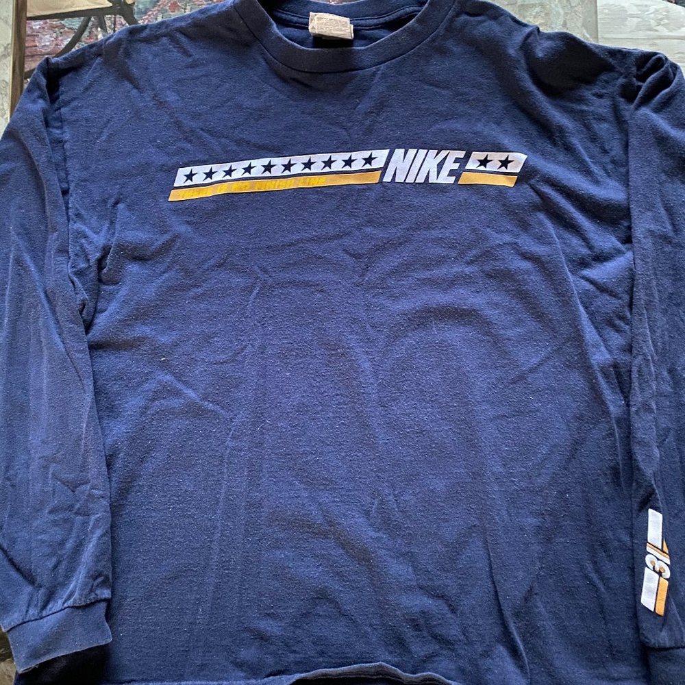 90s Nike Long sleeve Shirt (Navy)